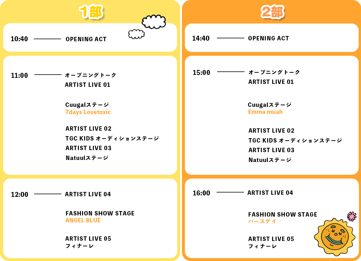 タイムテーブル
